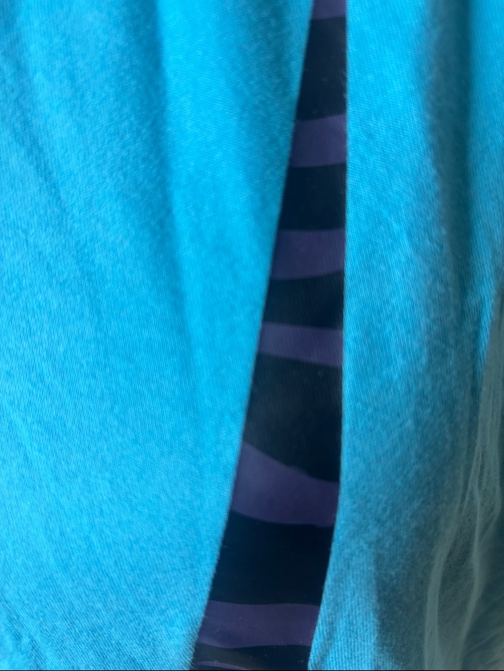 Nike Turquoise Muscle Tee with Navy Zebra Swoosh - Picture 3 of 9